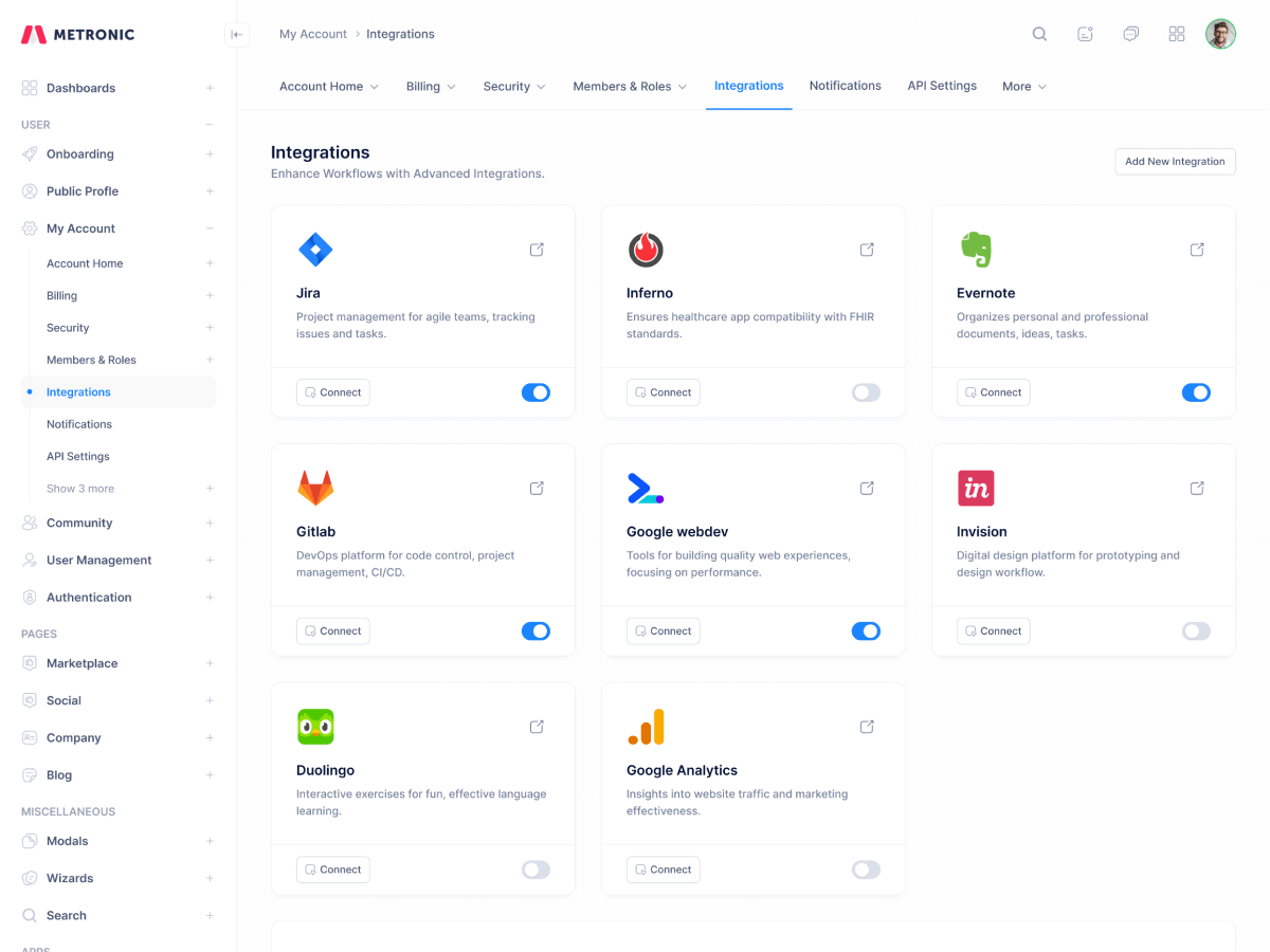 Account Integrations