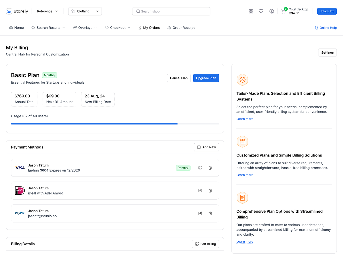 Storely Next.js Template