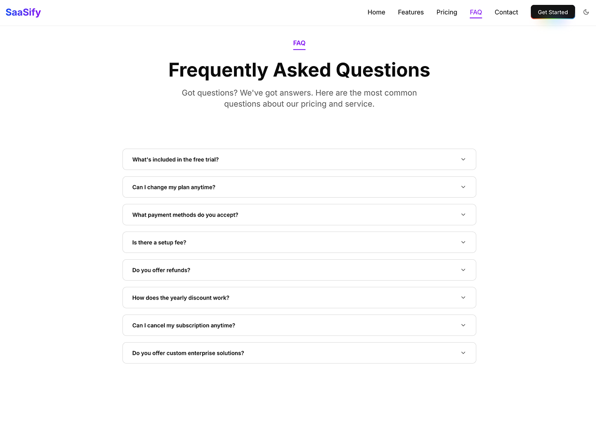 SaaSify Next.js Landing