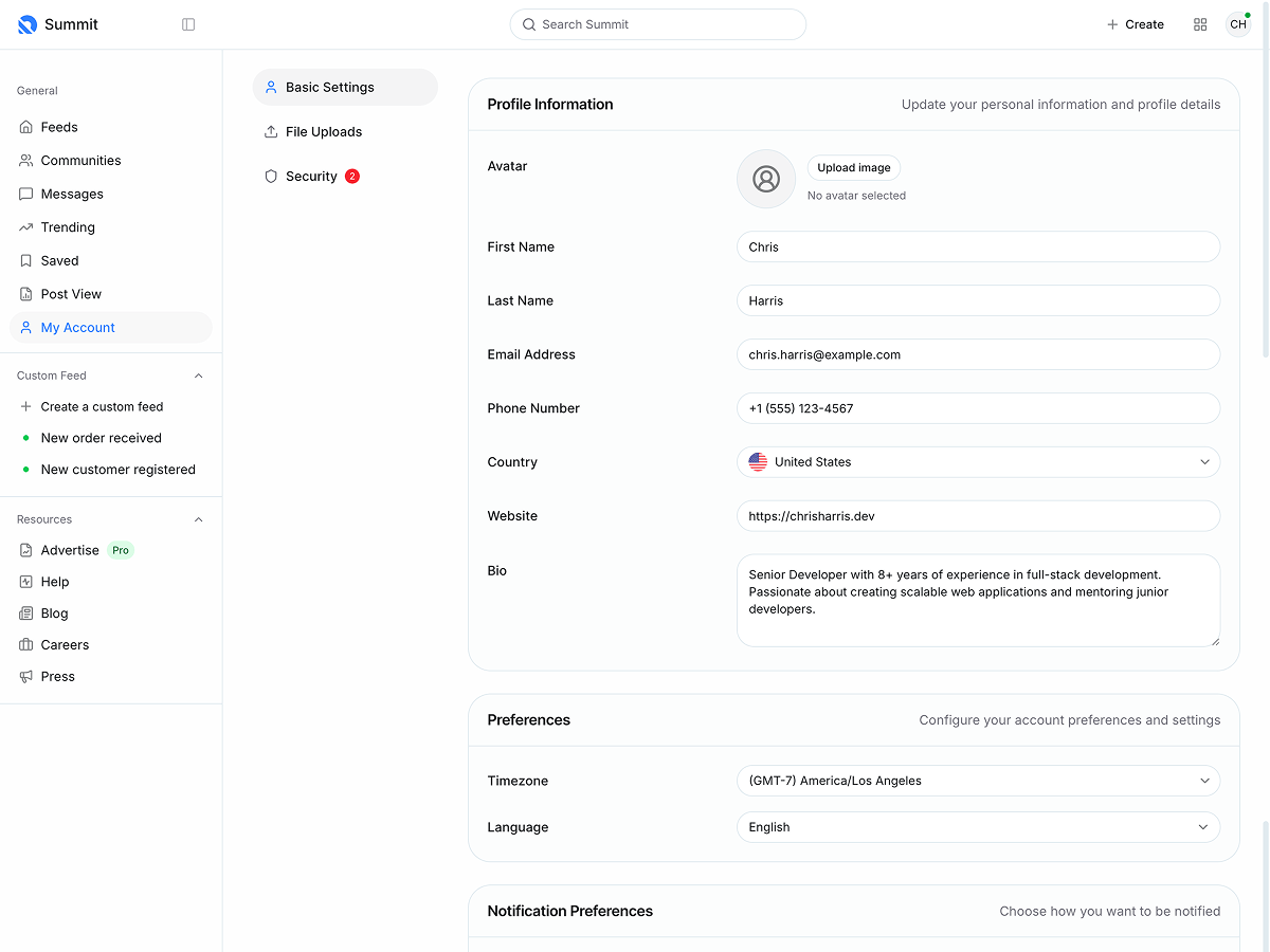 Summit Next.js App Template